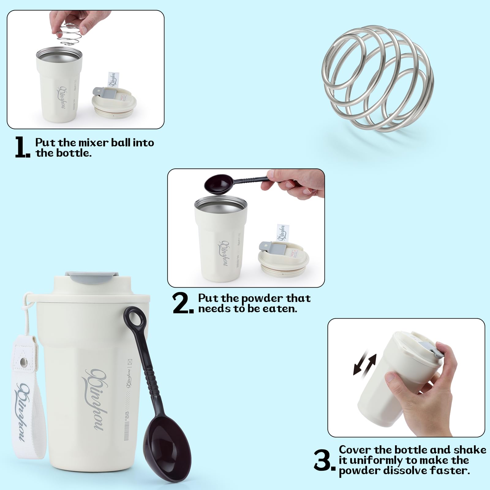 Amazon.com: iziusy 2 Pcs Shaker Balls, Stainless Steel